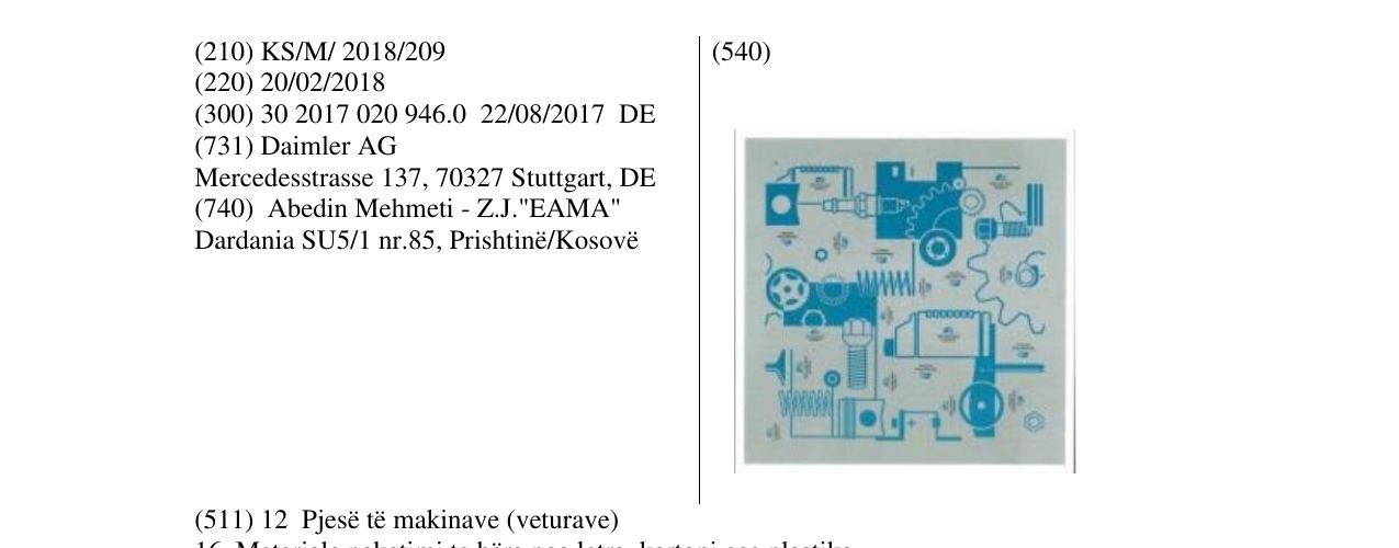 Zëri i markës Markë figurative në buletin