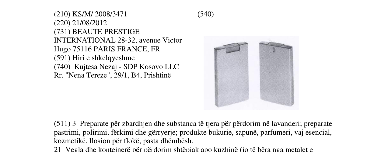 Zëri i markës Markë figurative në buletin