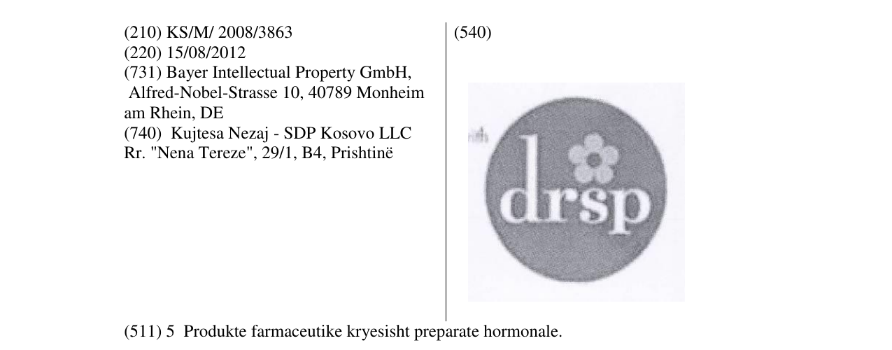 Zëri i markës drsp në buletin