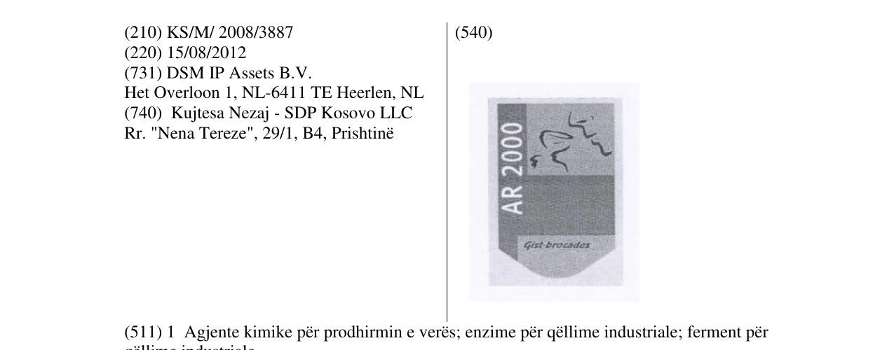 Zëri i markës AR 2000 në buletin