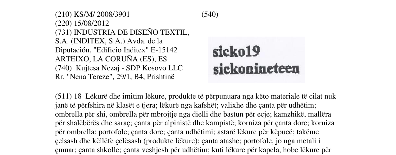 Zëri i markës sicko19 sickonineteen në buletin