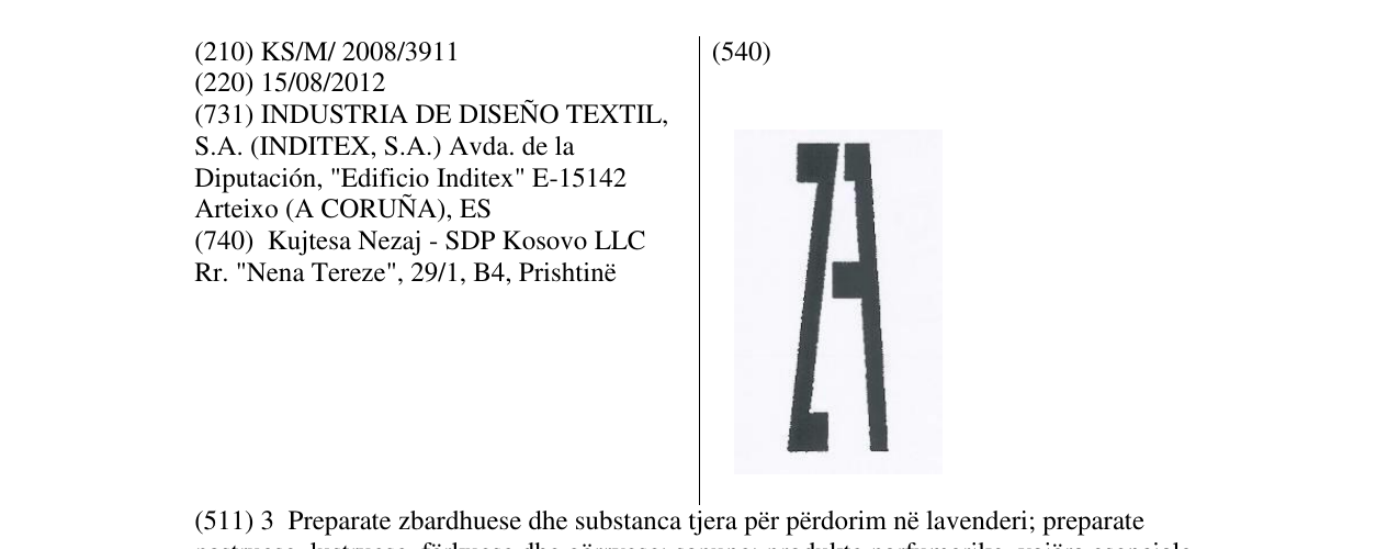 Zëri i markës Markë figurative në buletin