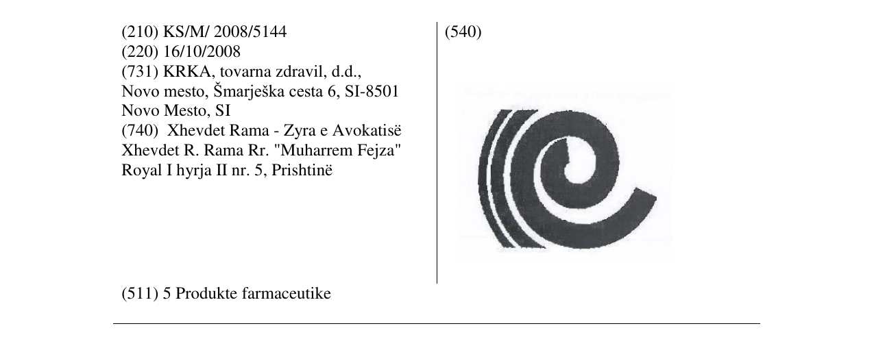 Zëri i markës Markë figurative në buletin