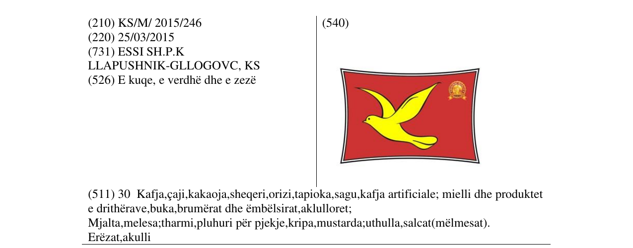 Zëri i markës Markë figurative në buletin