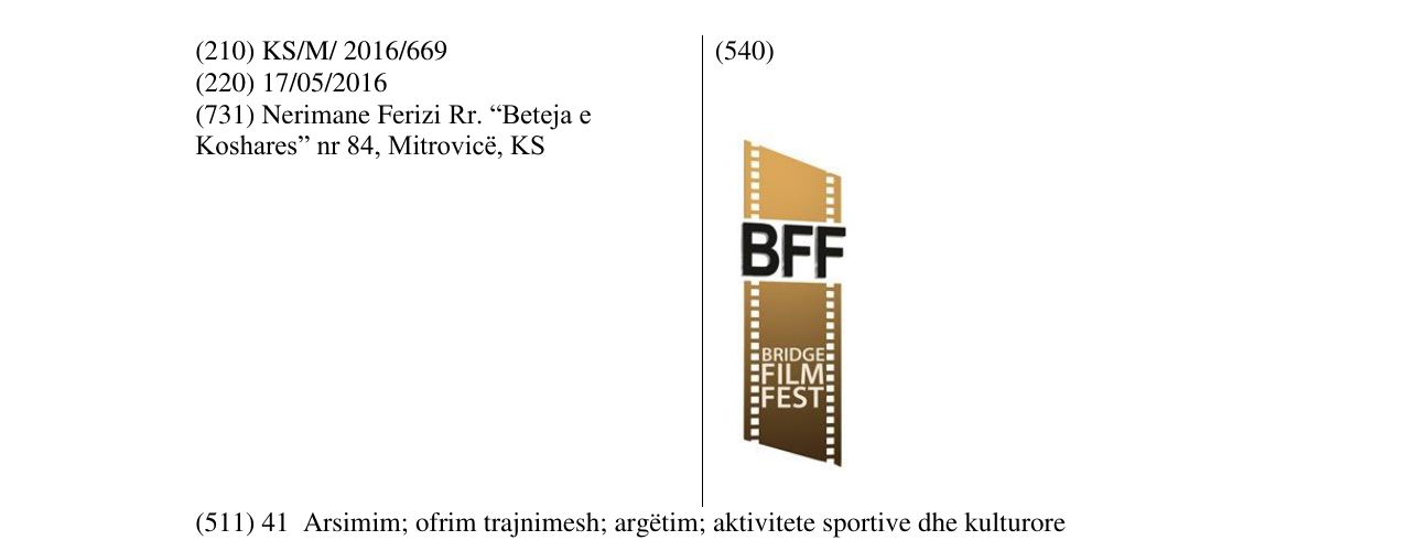 Zëri i markës BFF në buletin