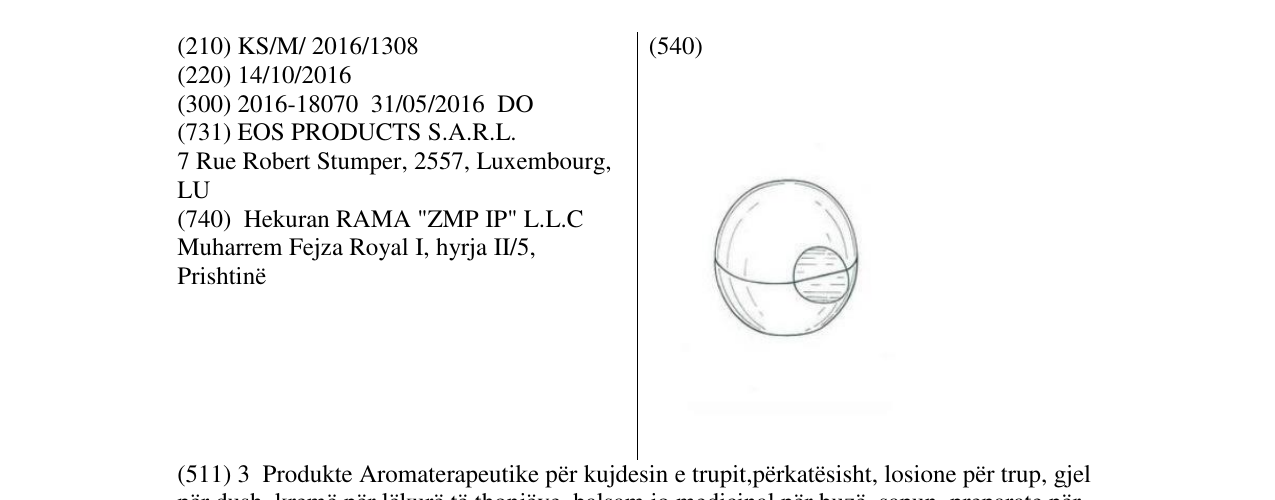 Zëri i markës Markë figurative në buletin