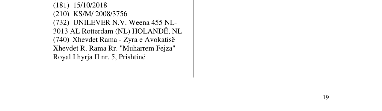 Zëri i markës Markë figurative në buletin