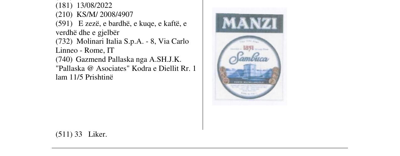 Zëri i markës MANZI në buletin
