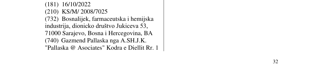 Zëri i markës FORDEX në buletin