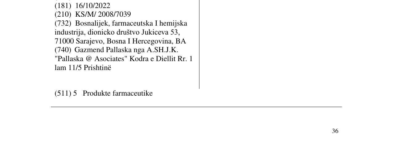 Zëri i markës RHINOSTOP në buletin