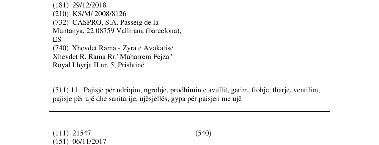 Zëri i markës TRES në buletin