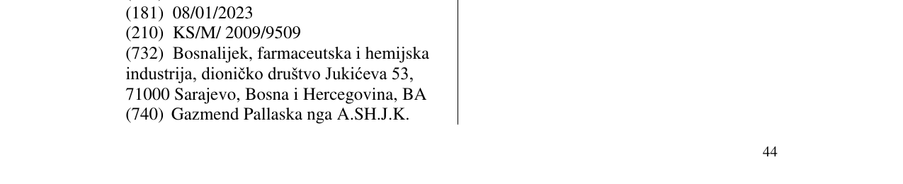 Zëri i markës MONOCLAR në buletin