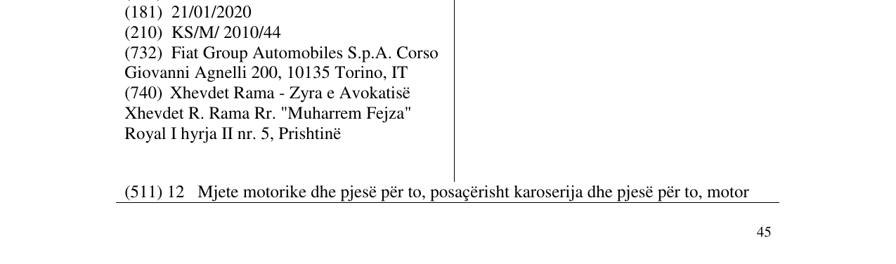 Zëri i markës PANDA në buletin