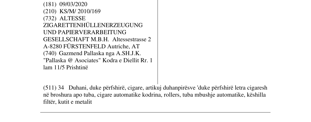 Zëri i markës ROLLING në buletin