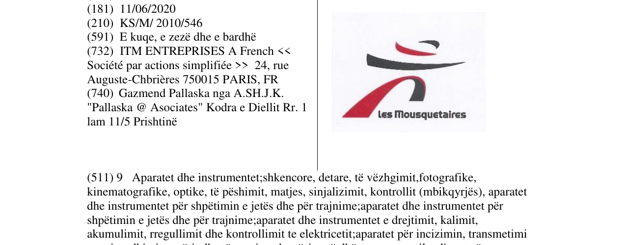 Zëri i markës Markë figurative në buletin