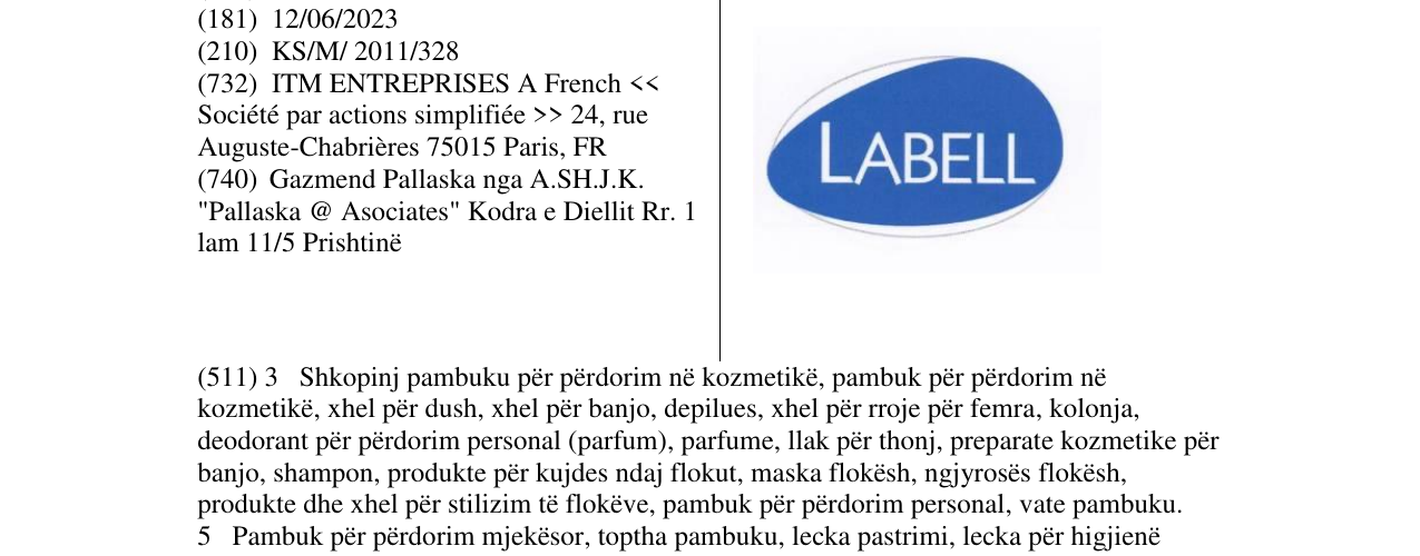 Zëri i markës LABELL në buletin
