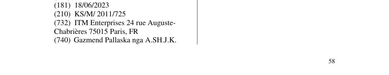 Zëri i markës Selection në buletin