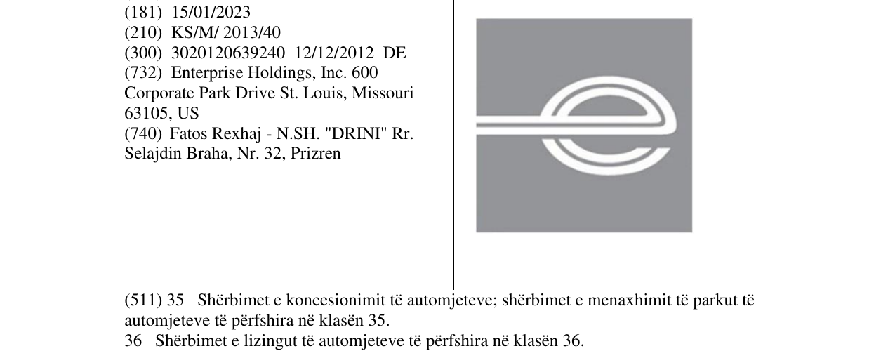Zëri i markës Markë figurative në buletin
