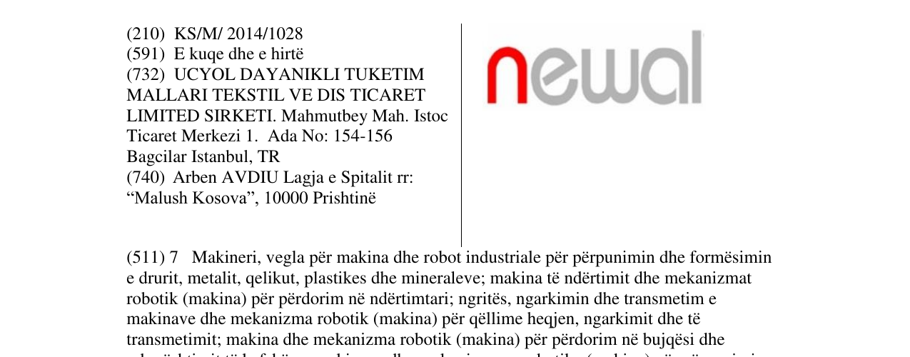 Zëri i markës newal në buletin