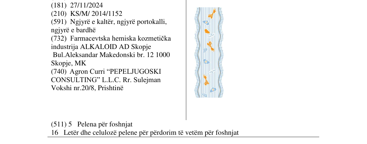 Zëri i markës Markë figurative në buletin