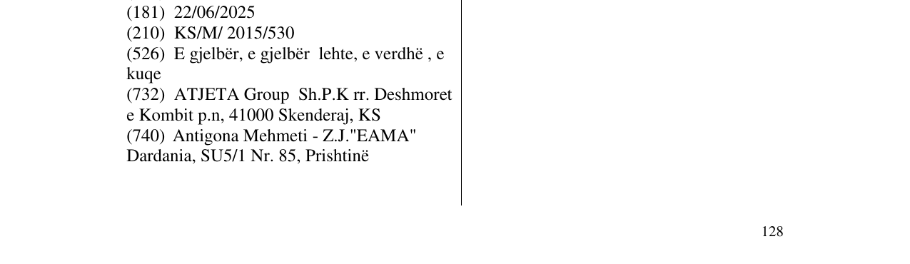 Zëri i markës TEA COCKTAIL Cajni keksi në buletin