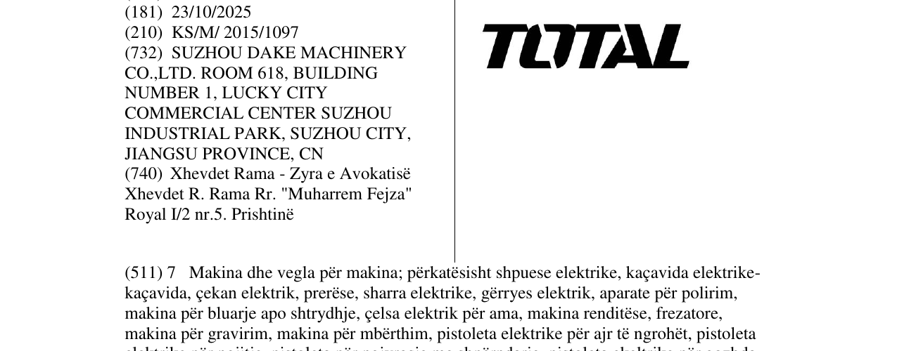 Zëri i markës TOTAL në buletin