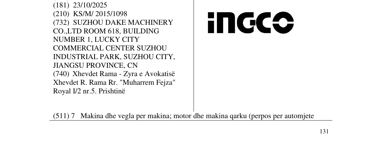 Zëri i markës inc-co në buletin