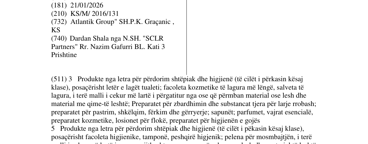 Zëri i markës NOVELA në buletin