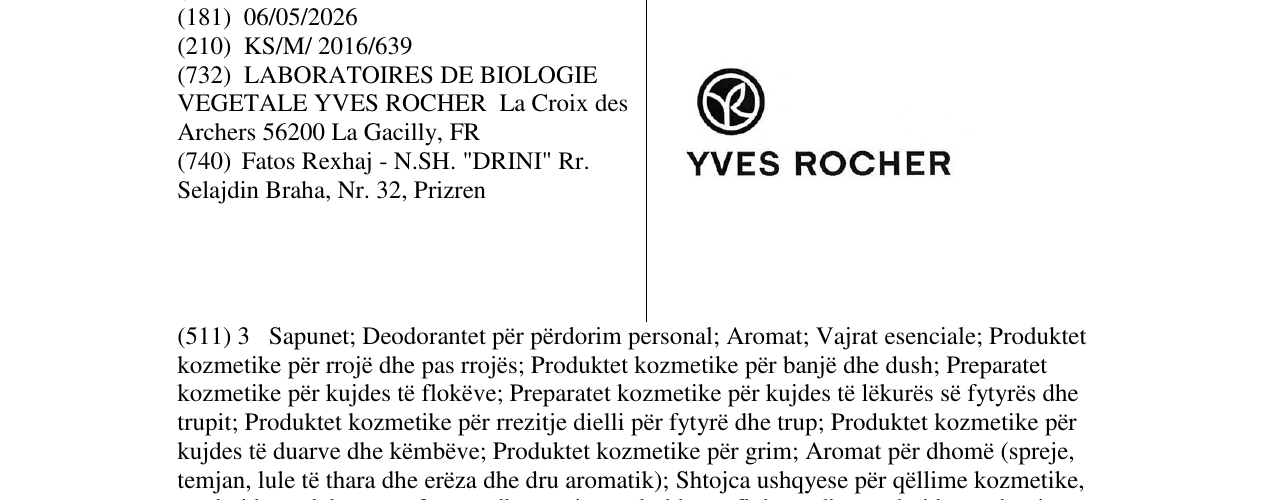 Zëri i markës Markë figurative në buletin
