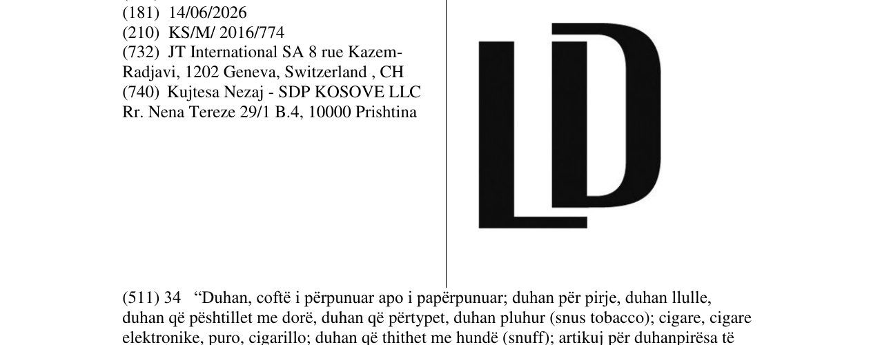 Zëri i markës LD në buletin