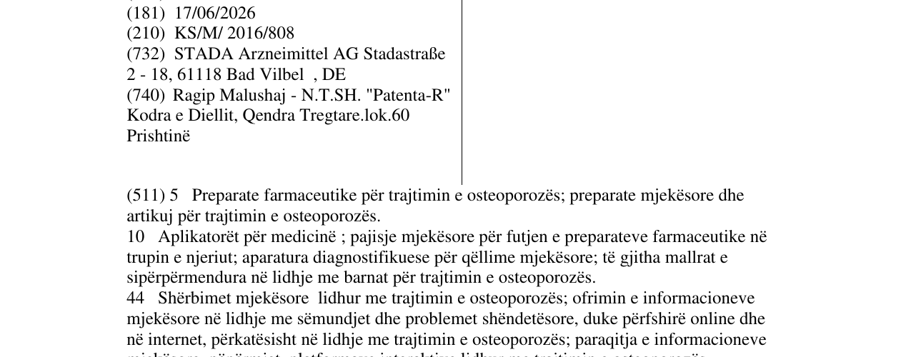 Zëri i markës MOVYMIA në buletin