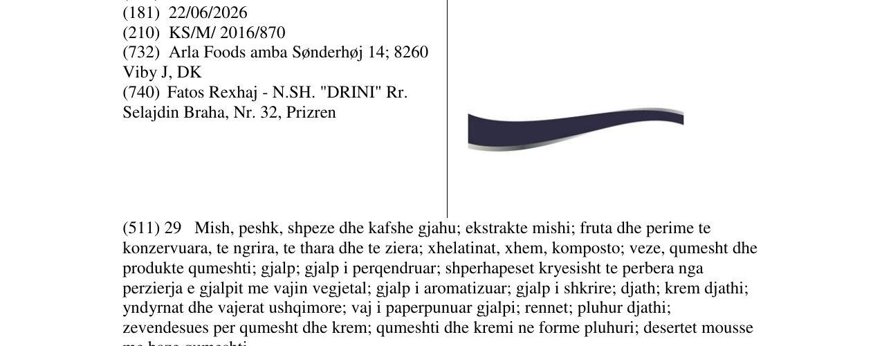 Zëri i markës Markë figurative në buletin