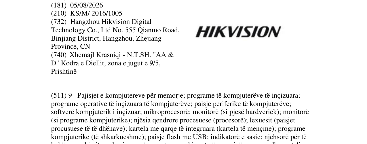 Zëri i markës HIKVISION në buletin