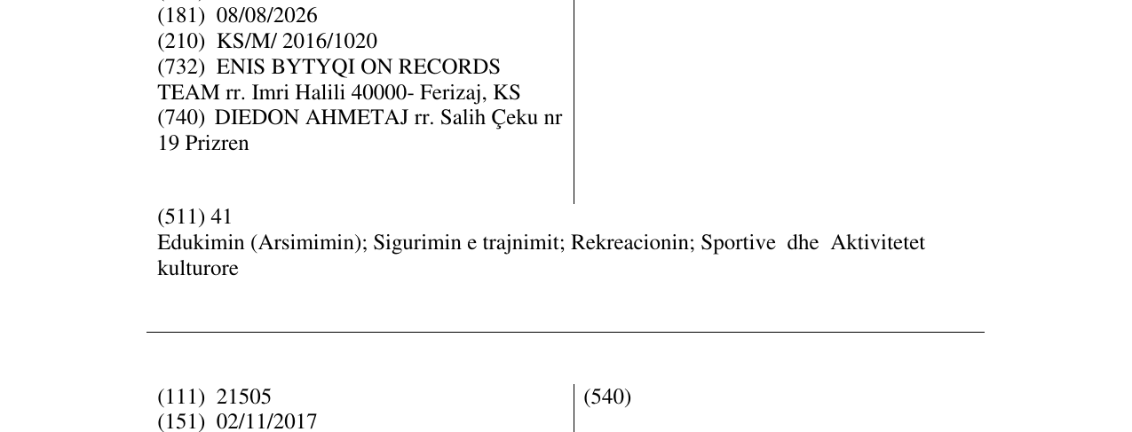 Zëri i markës ENIS BYTYQI në buletin