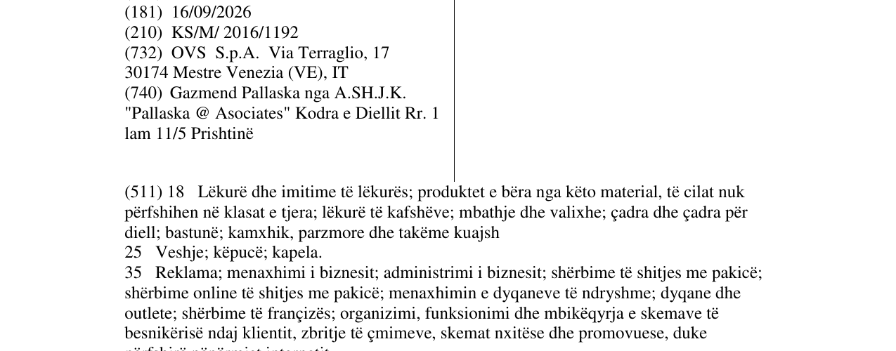Zëri i markës NYMOS në buletin