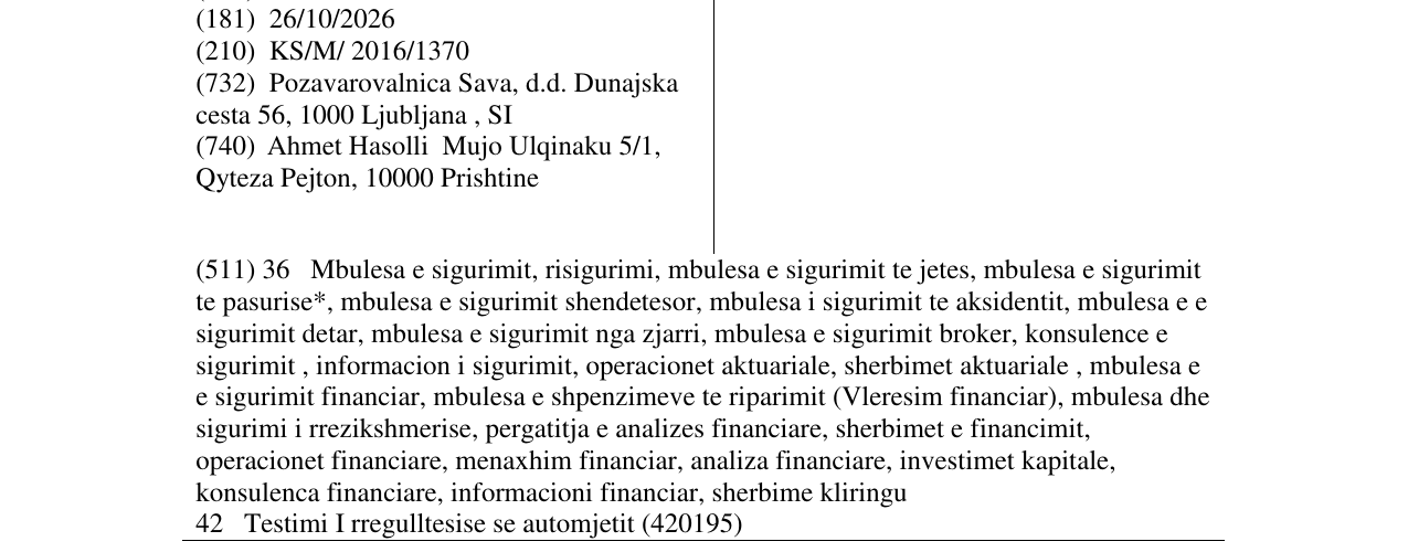 Zëri i markës Illyria Life në buletin