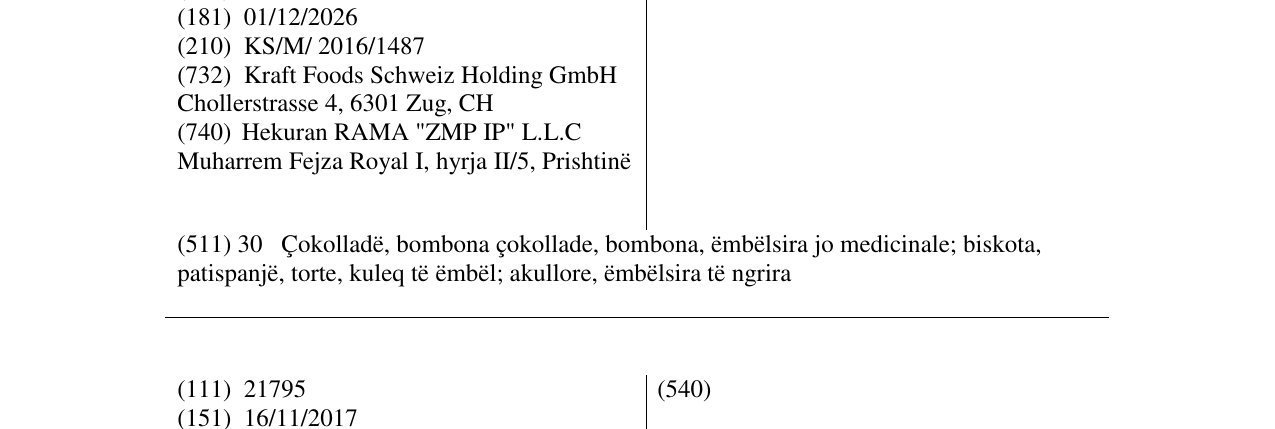 Zëri i markës MILKA WAVES në buletin