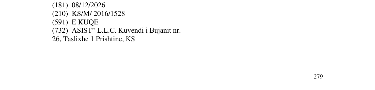 Zëri i markës Asist në buletin