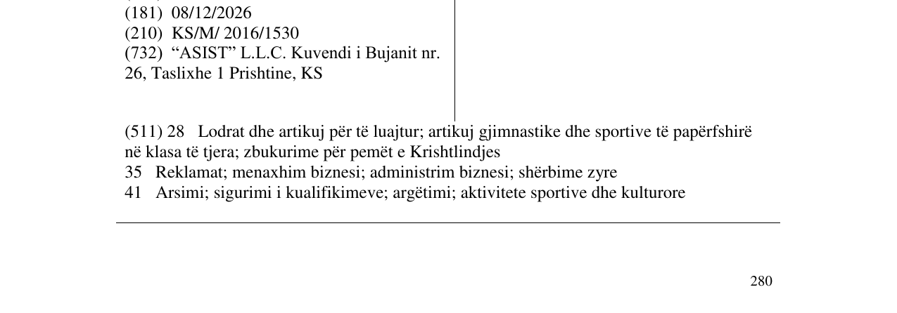 Zëri i markës ASIST në buletin