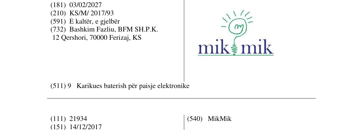 Zëri i markës mik mik në buletin
