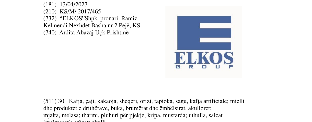 Zëri i markës ELKOS GROUP në buletin