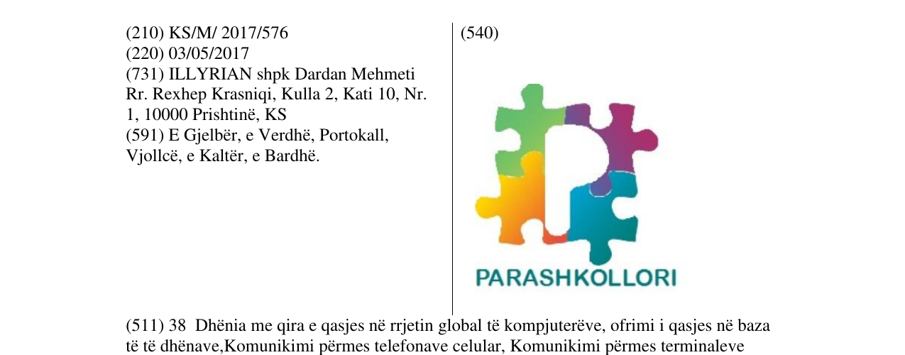 Zëri i markës PARASHKOLLORI në buletin