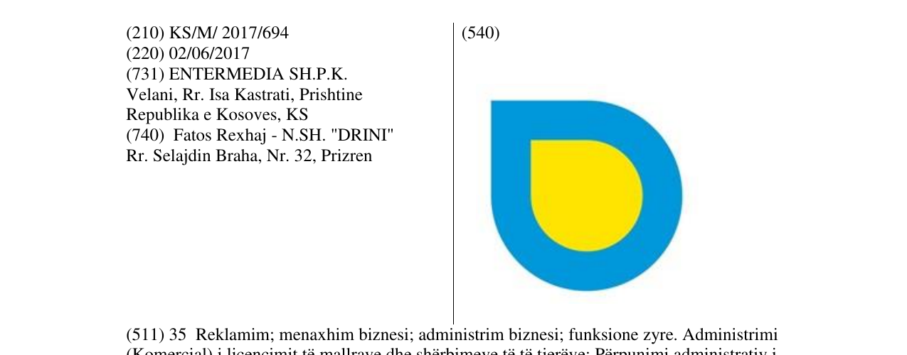 Zëri i markës Markë figurative në buletin
