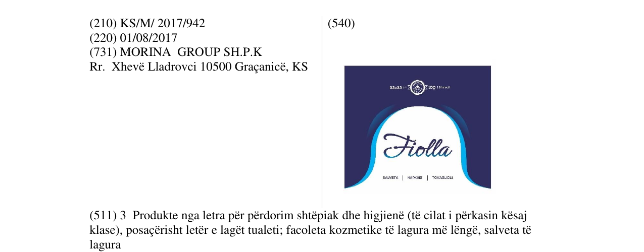 Zëri i markës Markë figurative në buletin