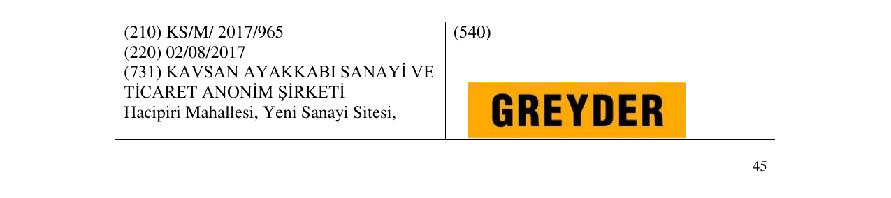 Zëri i markës GREYDER në buletin