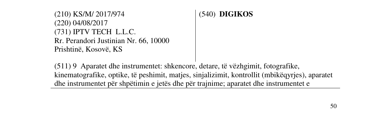 Zëri i markës DIGIKOS në buletin