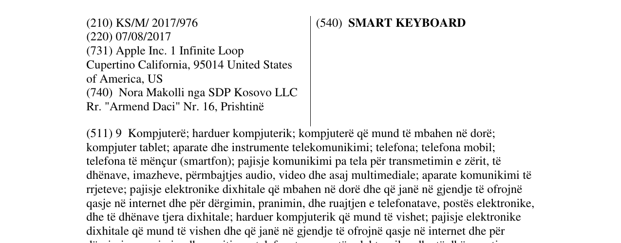 Zëri i markës SMART KEYBOARD në buletin