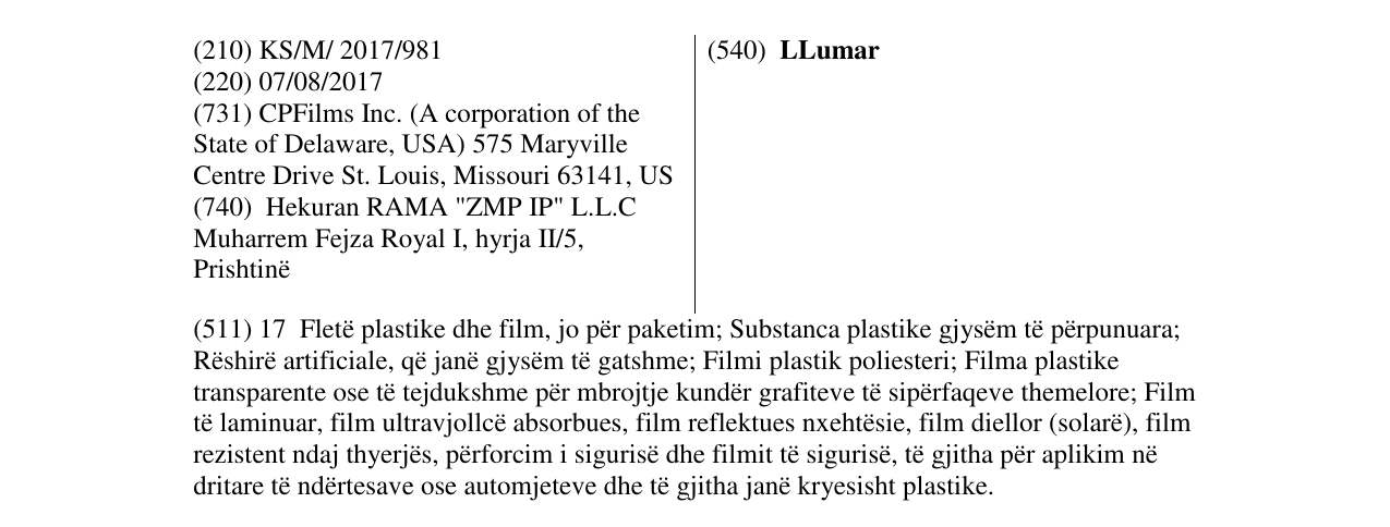 Zëri i markës LLumar në buletin