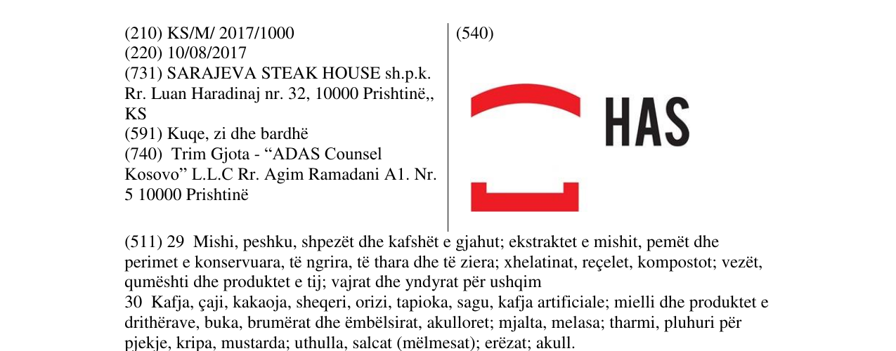 Zëri i markës Markë figurative në buletin