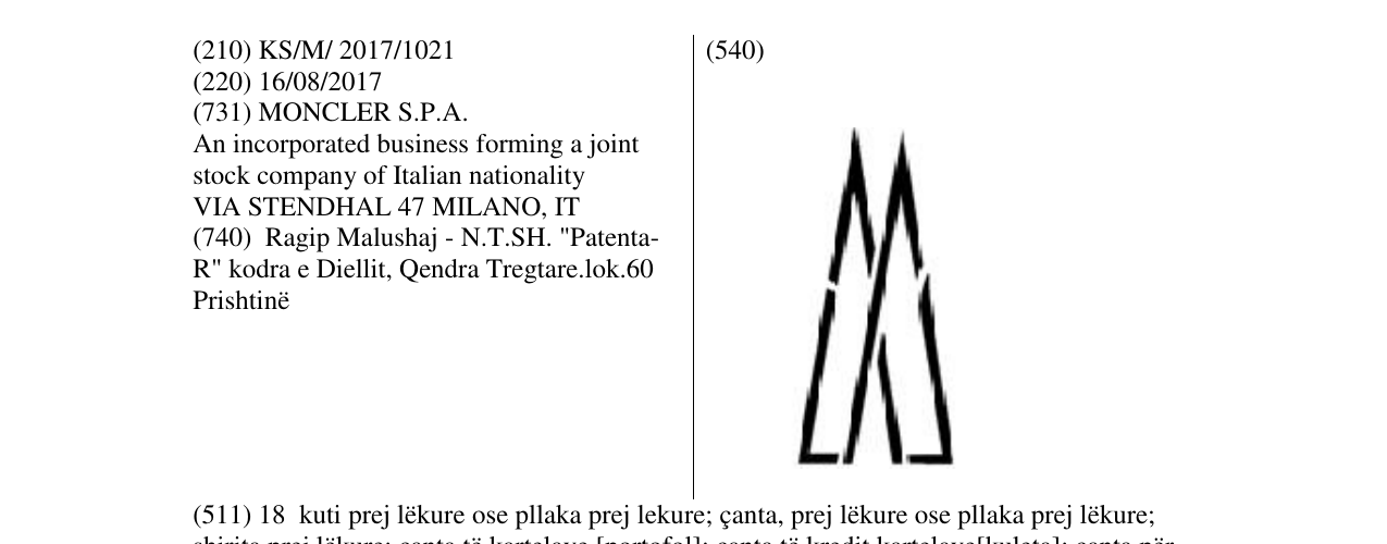 Zëri i markës Markë figurative në buletin